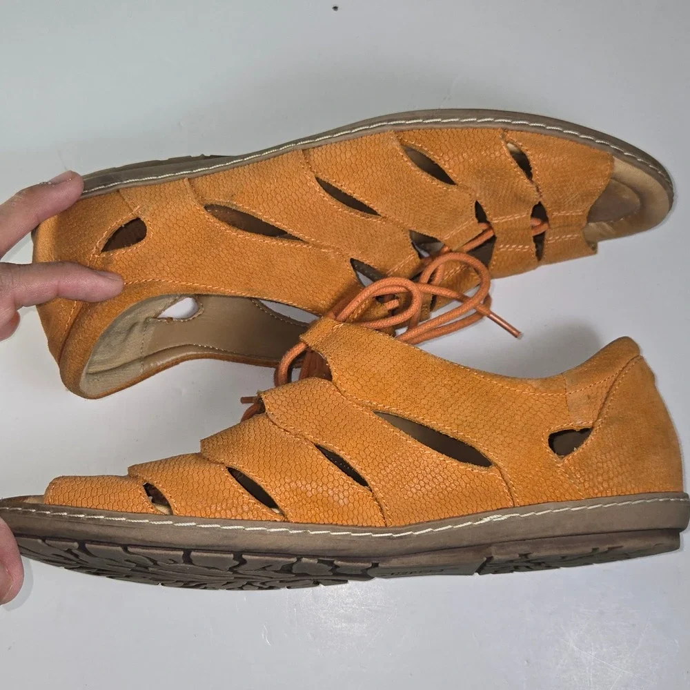 Earth Womens Lace Up Gladiator Sandals Size 10B